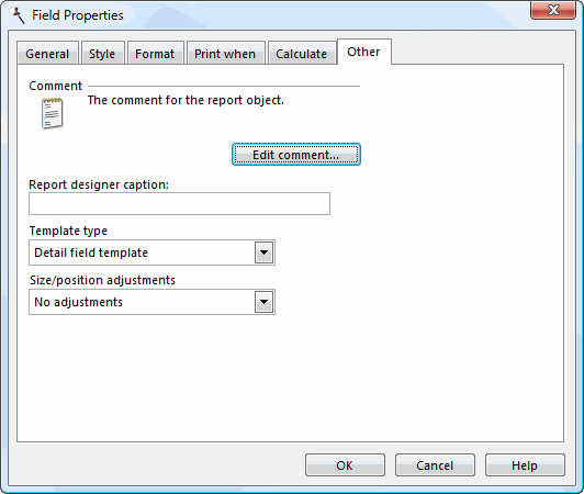 Editing a Template - Stonefield Query