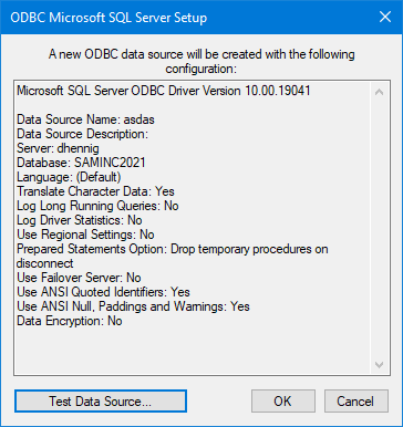 Creating an ODBC Data Source - Stonefield Query