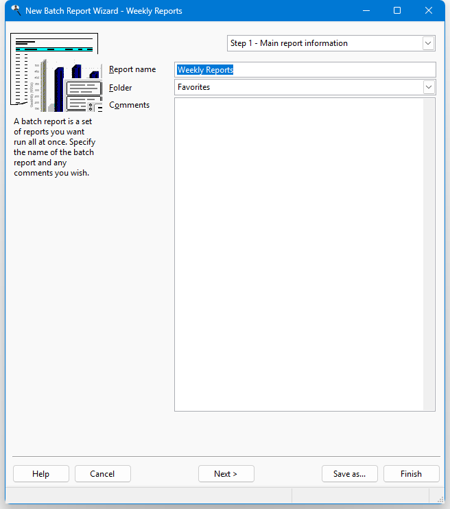 Creating a Batch Report - Stonefield Query