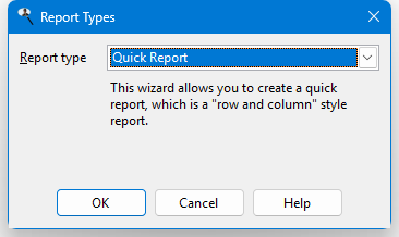 Creating a Report - Stonefield Query
